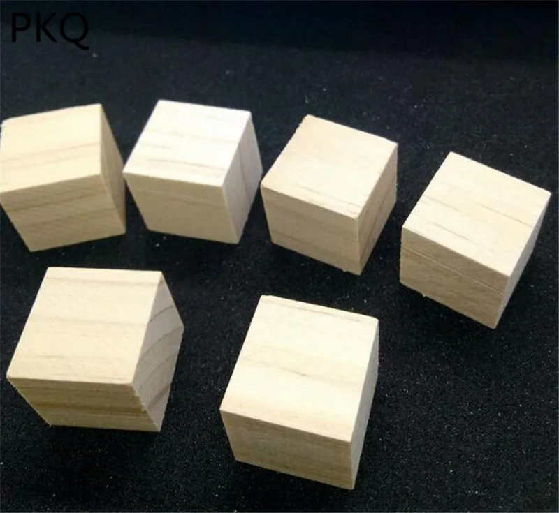 30 мм/40 мм/50 мм деревянный Кубик из цельного дерева, деревянные блоки, Детские Ранние развивающие игрушки, сделай сам, деревянные изделия, ремесло, подарок