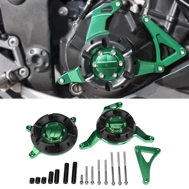 1 Набор CNC алюминиевый мотоциклетный защитный чехол для мотоцикла, боковая Защитная крышка для Kawasaki Ninja 300 Z250 Z300, прочный