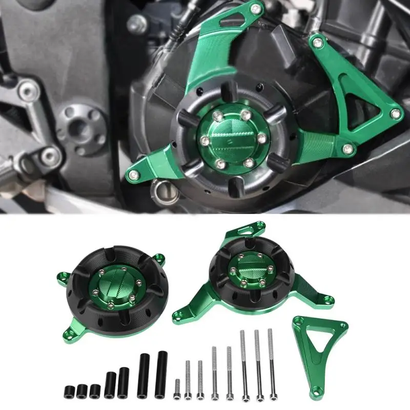 

1Set CNC Aluminum Motorcycle Engine Guard Protective Cover Side Shield Protector for Kawasaki Ninja 300 Z250 Z300 Durable New