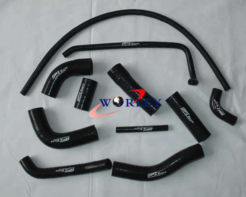 

GPI silicone radiator hose FOR Yamaha YZF R6 R 6 06 07 2006 2007 BLACK
