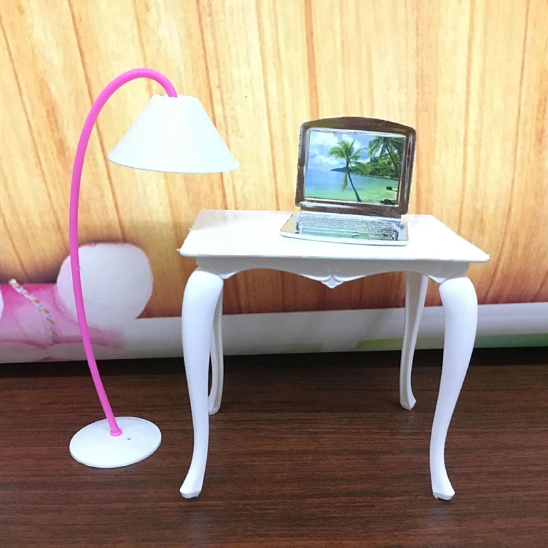 

6 Styles Miniature Modern Computer /Lamp + Computer + Table + Chair Baby Toy Miniature Furniture Living Room Decoration