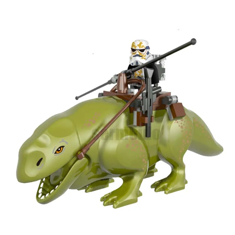 Single Sale Star Wars Dewback Doll The Force Awakens Transparent Trooper Legacy Jabba Rancor Building Blocks Toy For Children