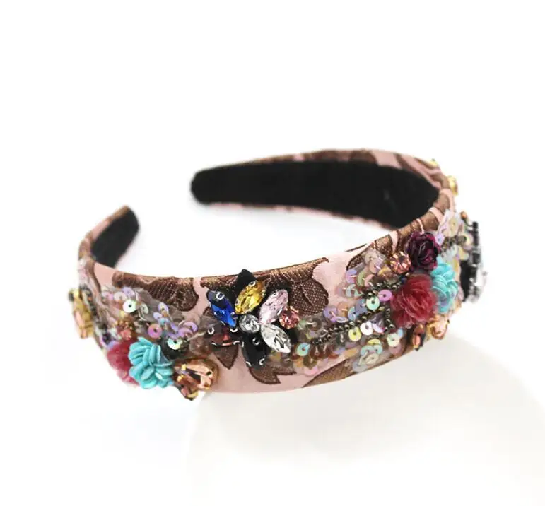 Новый hairband перламутровое сверло листьев цветок личности оголовье путешествия вечерние аксессуары для волос