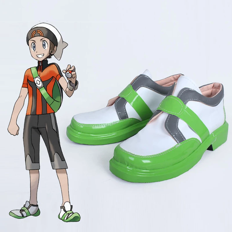 ポケモンポケットモンスターブレンダンコスプレ靴手作りカスタマイズ新しいハロウィン衣装靴 Pokemon Brendan Shoes Handmadeshoes Shoes Aliexpress