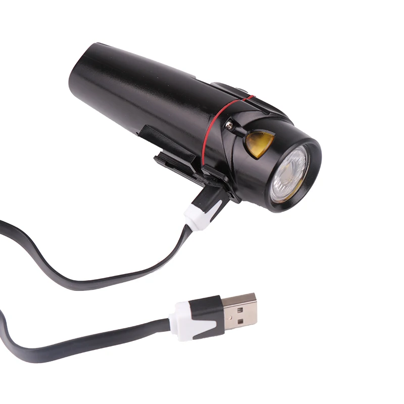 Excellent 350Lumen Cycling Headlight Handlebar Lamp 2200mAh USB Rechargeable MTB Bicycle Bike Light LED Flashlight Black Waterproof 8