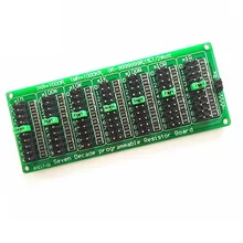 Семь десятилетие программируемый резистор Сопротивление борту модуль 1R-9999999R шаг 1R 1% 1/2 ватт джемпер Шапки 200v