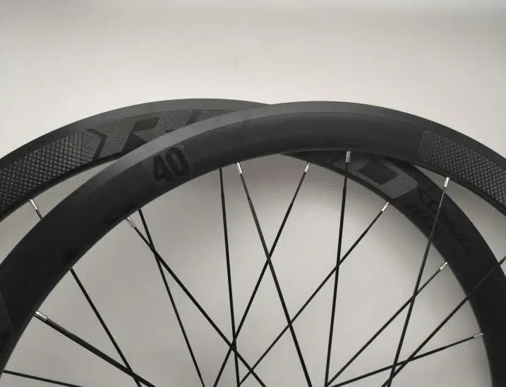 C6.0 700C Aluminum Alloy Road Bicycle 4 Perlin Bearings V Brake Wheels Flat Spokes Racing 36mm Rims Wheelset