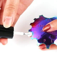 Стальная легкая Французская линия, инструмент для ногтей, резак для Смайла, трафарет для ногтей, триммер для кромок, многоразмерный набор инструментов для маникюра и дизайна ногтей