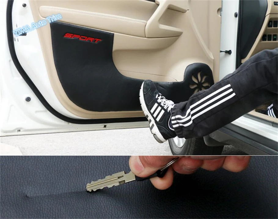 Lapetus Auto Styling Car Door Anti Kick Protection Panel Cover Trim 4