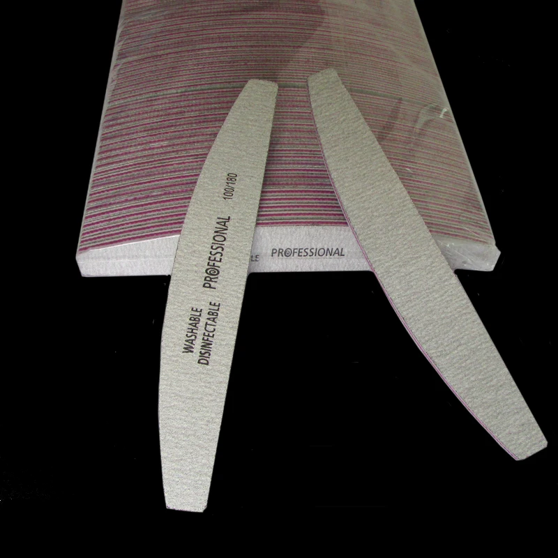 

Beautome Professional Buffer Sanding Manicure Buffer Block Offwhite Half Moon Nail Files Washable Nail Sandpaper Tool