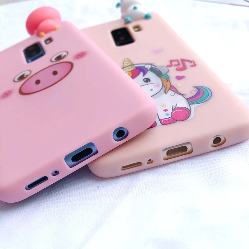 J4 J6 плюс 3D чехол etui samsung Galaxy J4 J6 плюс чехол Kawaii Единорог силиконовый чехол для samsung J4 J6 чехол для телефона