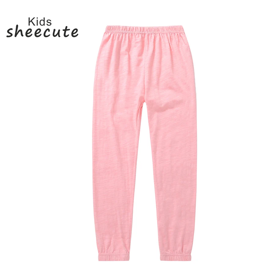 SheeCute Summer Girls Boys Full Length Candy color Casual Loose Cotton pants 3-10Y SCH726