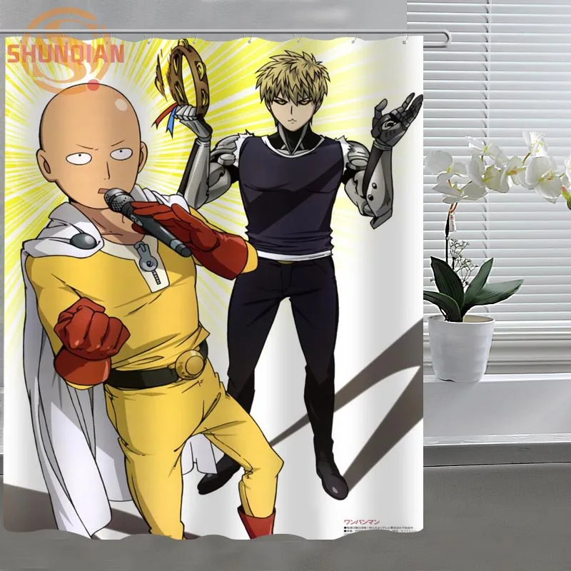 Аниме ONE PUNCH MAN пользовательские душ Шторы ткань полиэстер занавеска для ванны
