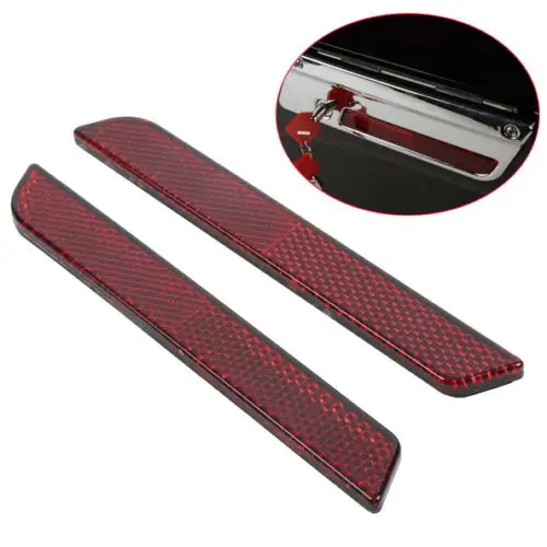 

Motorcycle Red Reflector For Harley Davidson Touring 1994-2013 Saddlebag Latch Visibility
