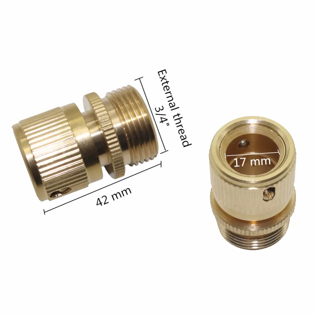 5 шт. латунный соединитель для шланга 3/4 дюйма|garden water connectors|hose connectorwater connector |