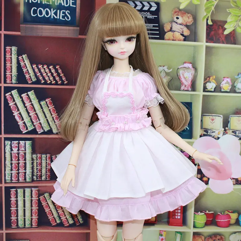 Стиль 18 дюймов 1/4 длинные волосы BJD кукла подвижное соединение тела кукла с модой высокое качество девушки игрушки лучший подарок BJD кукла DIY