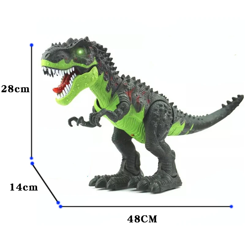 Динозавр Юрского периода Электрический игрушка откладывать яйца прогулки со звуком вспышки животные Тираннозавр Рекс Динозавр Модель