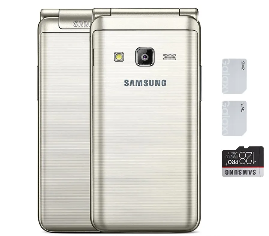 Original Samsung Galaxy Folder G1600 Dual SIM Quad Core 2GB RAM 16GB ROM 8.0MP 3.8\