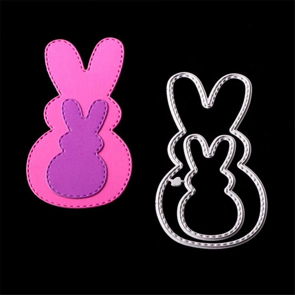 

Cute Easter Jumping Rabbit DIY Scrapbooking Embossing Paper Cards Die Cuts Craft Decorative Metal Cutting Dies