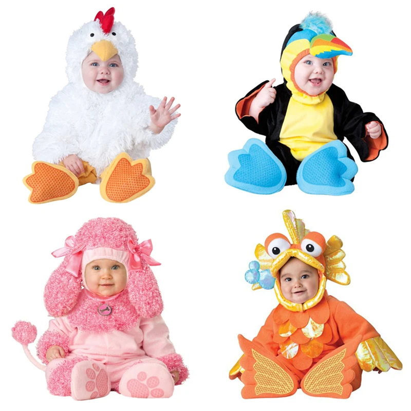 2017 Carnival Halloween Outfits Baby Boys Girls Costume Animal Cosplay Rompers Jumpsuit Toddlers Infant Clothes Bat