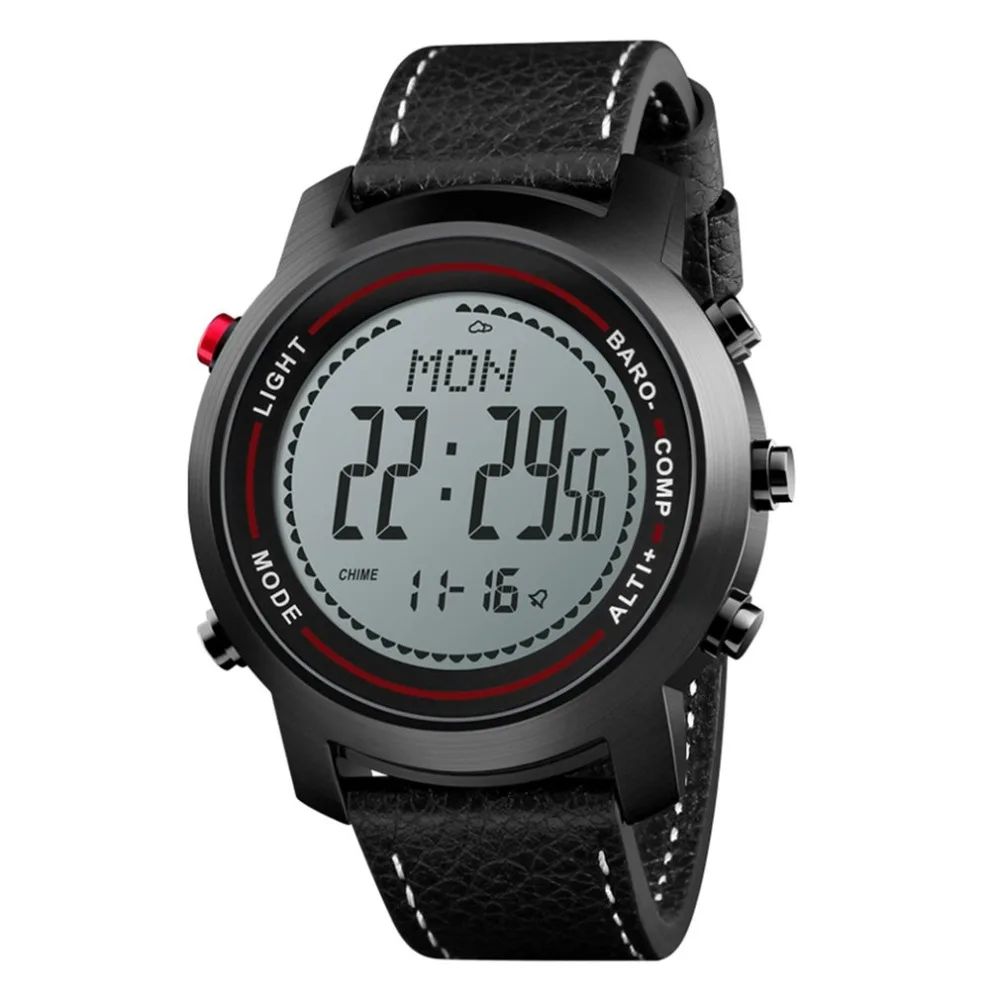 

MG03 Fashion smart watch men Leather Band Multi-Function Dial Mountaineer Sports Watch Barometer Thermometer Outdoor Watches