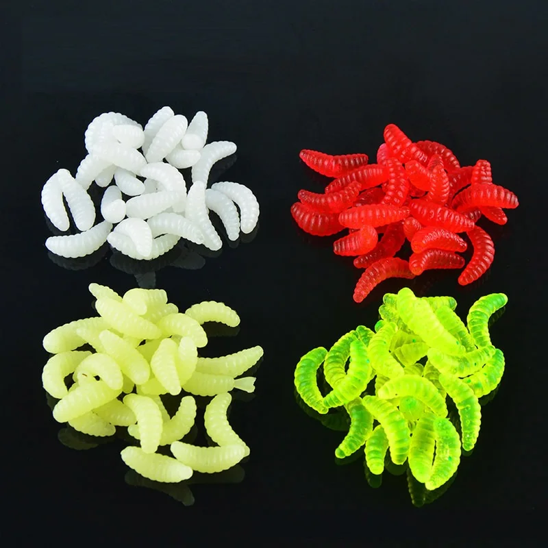 2cm Soft Bait Biomimetic Soft Asian Bait Worm Maggots Mealworms Fishing Luresin Fishing Lures