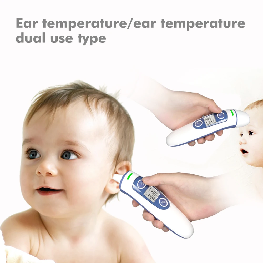 

Digital Children Forehead Thermometric Instrument Infrared Thermometer Contact Type Infant Ear-temperature Measuring Product
