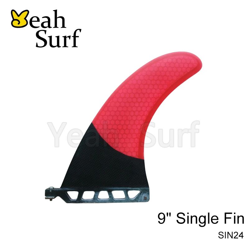 SUP Barbatana Surf 9 inci Fin Fiberglass Carbono Barbatana dalam Surfing Longboard Fins berdiri dayung