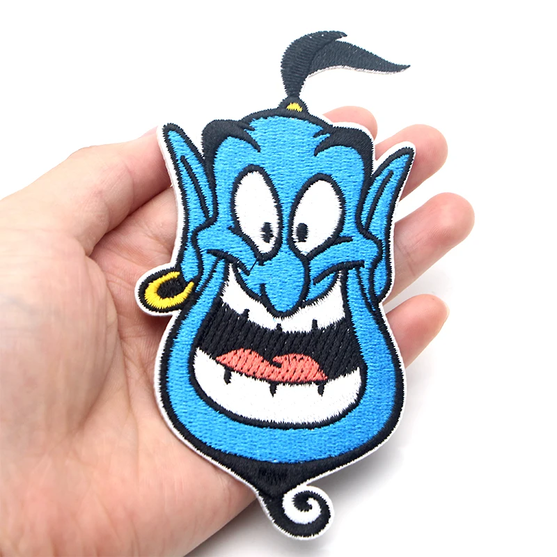 Aladdin and the magic lamp Embroidered Iron on Patches para Clothing Clothes Appliques wallet bags shoes badges Stickers E0558