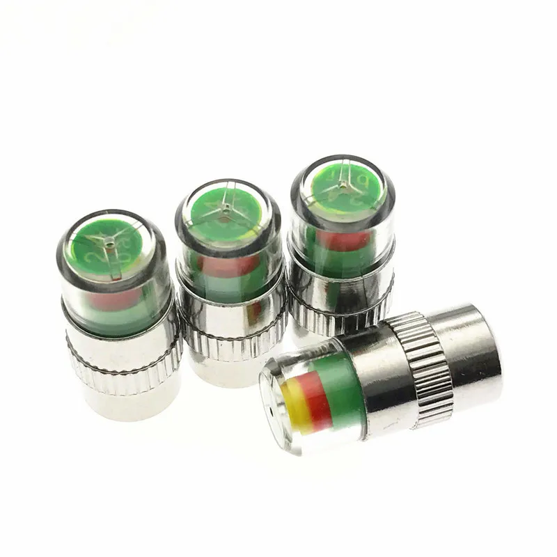 4PCS Car Tyre Tire Pressure Gauge Monitor Indicator Tpms Monitoring Cap Sensor Wheel Car Styling Air