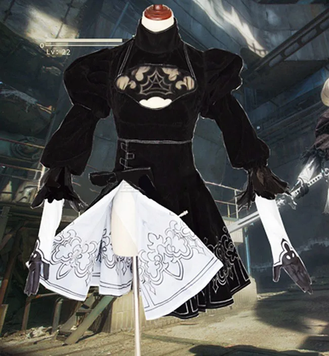 Костюм для косплея NieR Automata YoRHa No.2 тип B униформа 2B повязка на голову окуляр