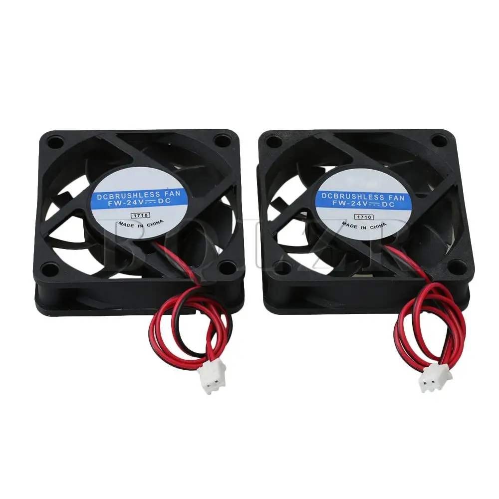 

BQLZR 2x DC 24V Blow Radial Fan Cooling Hot End Extruder Brushless Cooling Fans 60mm