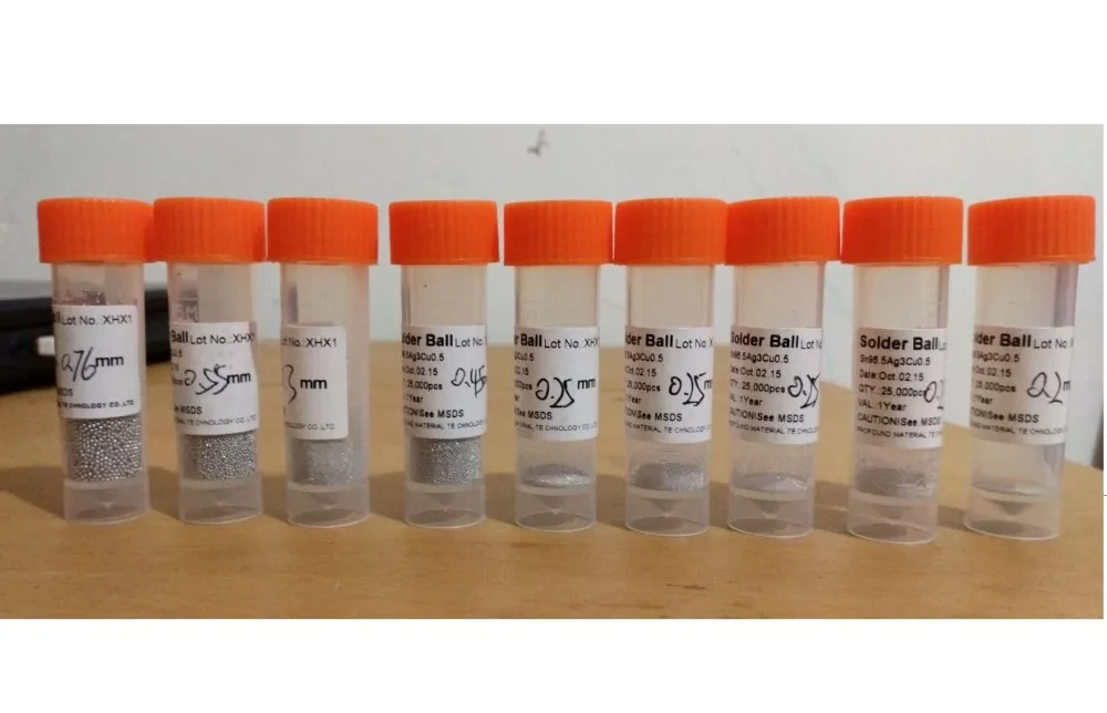 

25K (0.2, 0.25(default), 0.3, 0.35, 0.4, 0.45, 0.5, 0.55, 0.6, 0.65, 0.76) Leaded BGA Reballing Solder Balls Free Shipment