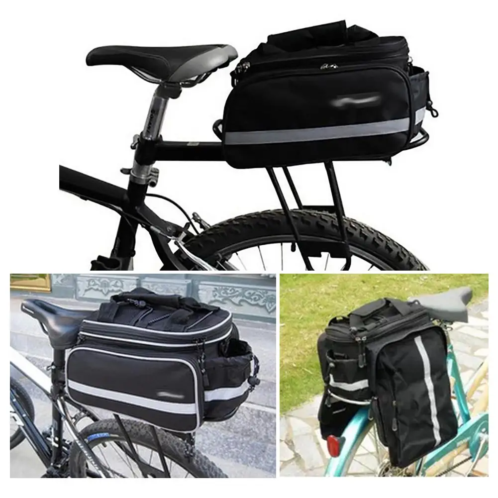 

Larger Capacity Mountain Bike Bicycle Bicicleta Bag Rear Carrier Bags Rear Pack Trunk Pannier