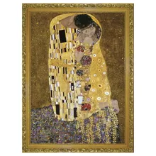 Картина маслом "поцелуй" бумажный Пазл 1000 штук Пазлы для взрослых