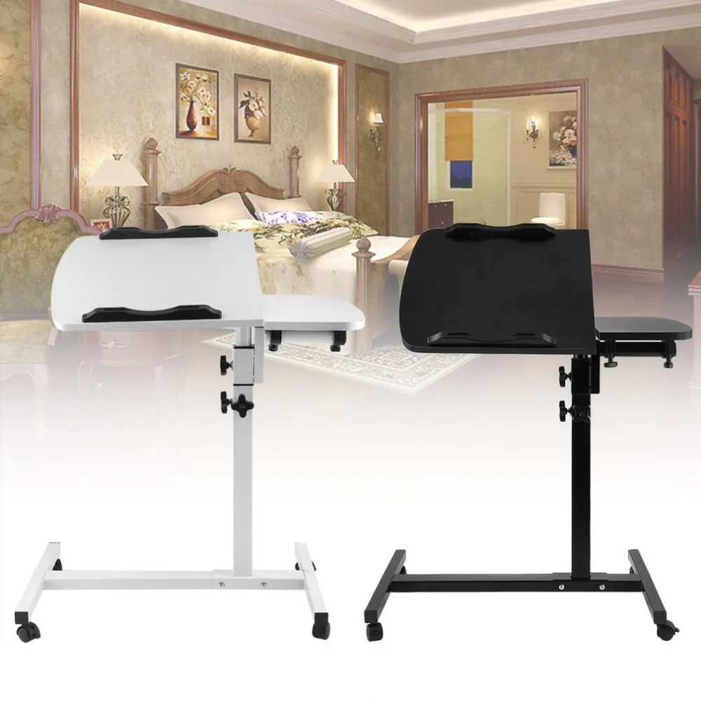 

Laptop portable adjustable vented aluminum folding computer table stand tray bed black Desktop Computer table for bed
