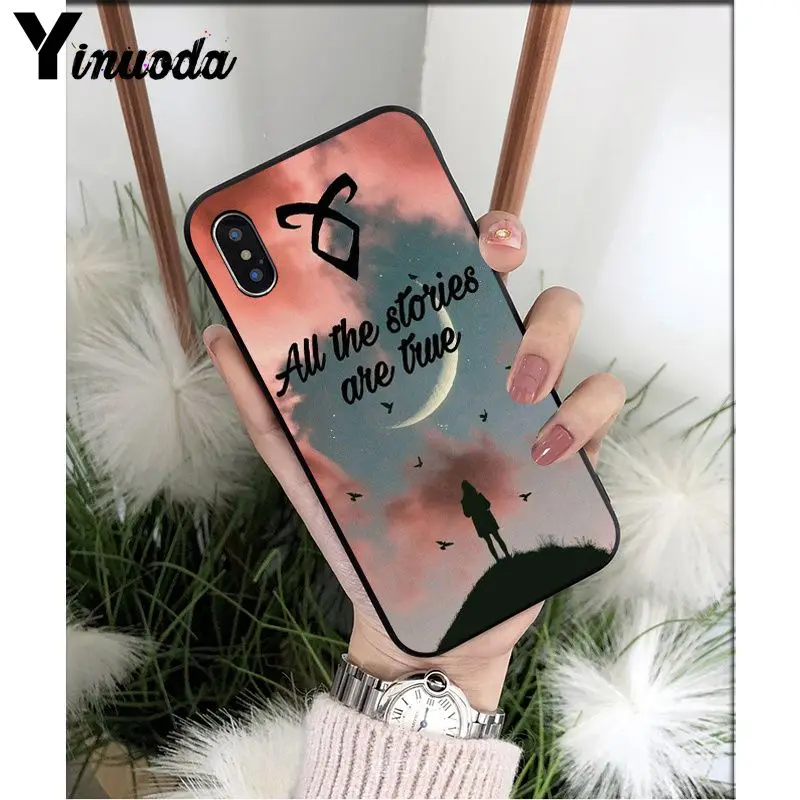 Yinuoda shadowhunter красочные милые аксессуары для телефонов Чехол для iPhone X XS MAX 6 6s 7 7plus 8 8Plus 5 5S SE XR - Цвет: A12