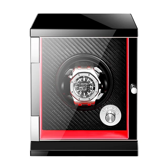 

Fashion Automatic Electric Mechanical Watch Winder Shaker Motor watch Storage Case Box Single Slot Watch Electric Motor Box