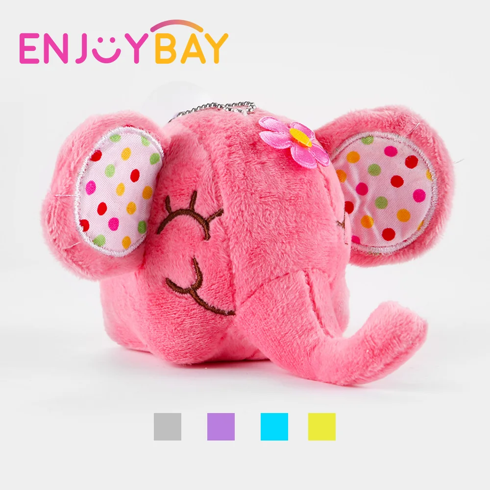 

Enjoybay Cute Elephant Doll Pendant Animal Plush Stuffed Toy 12cm Sucker Doll for Car Kids Room Window Home Decoration Dolls