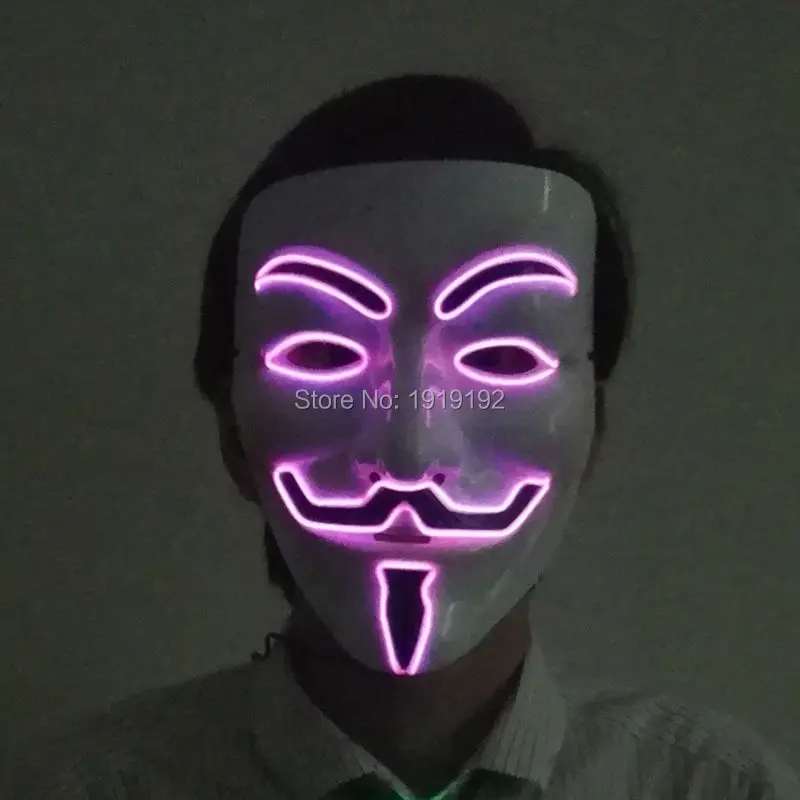 Новая мода EL Косплэй Хэллоуин, в виде мультяшного клоуна маска для маски вечерние ночной клуб ди-джей маски 3 в устойчивый на драйвер