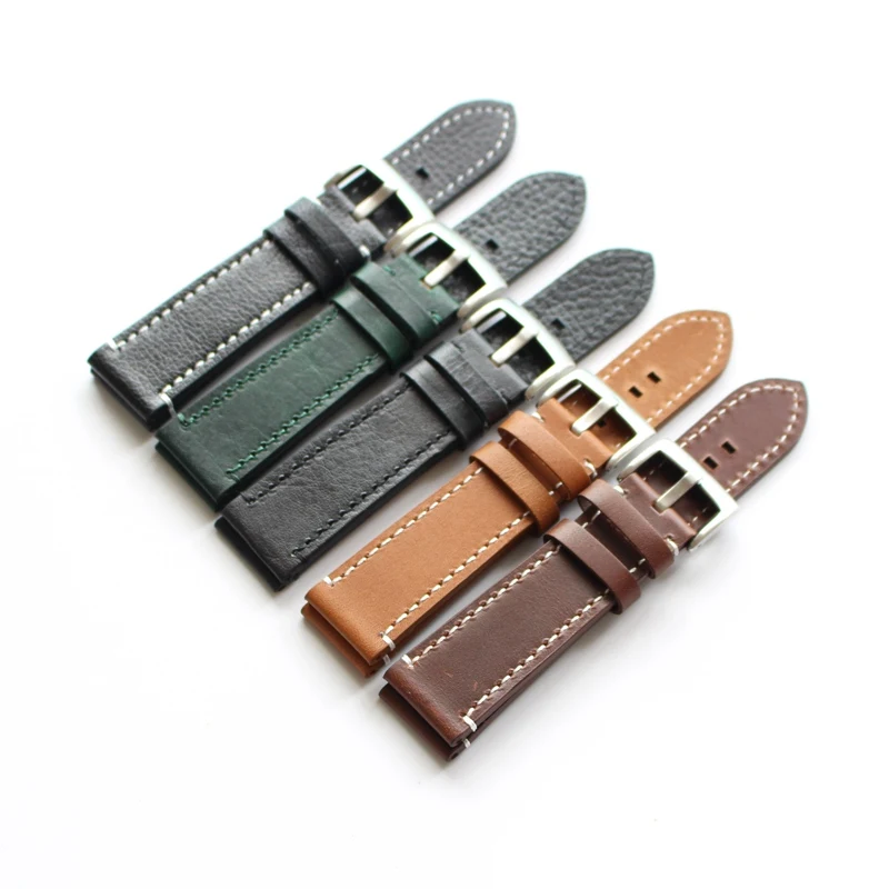 Handmade High Quality WatchBand Watch Straps 18mm 19mm 20mm 21mm 22mm Men and women green brown black band Stainless steel clasp Handmade High Quality WatchBand Watch Straps 18mm 19mm 20mm 21mm 22mm Men and women green brown black band Stainless steel clasp