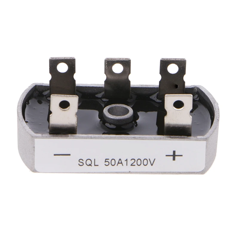 SQL 50A Amp 1000V 3 Phase Diode Metal Case Bridge Rectifier SQL50A Heatsink