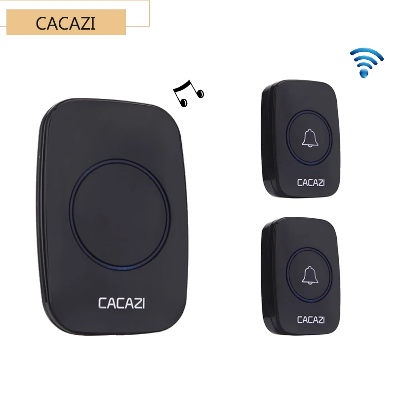 CACAZI AC 100 240V DoorBell Waterproof 300m work range Wireless Door