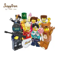 Joyifor minifigures ice Девушка заключенный детская головоломка Собранный маленькая частица здания Деревянный конструктор коллекция весело