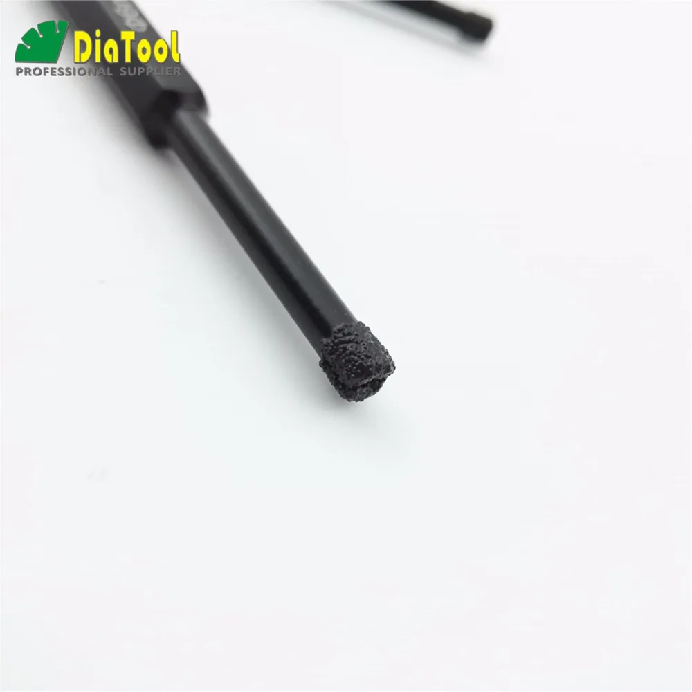 3pcs/set 6mm+8mm+10mm Hex Shank Vacuum Brazed diamond drill bits drilling core bits hole saw for granite marble tile