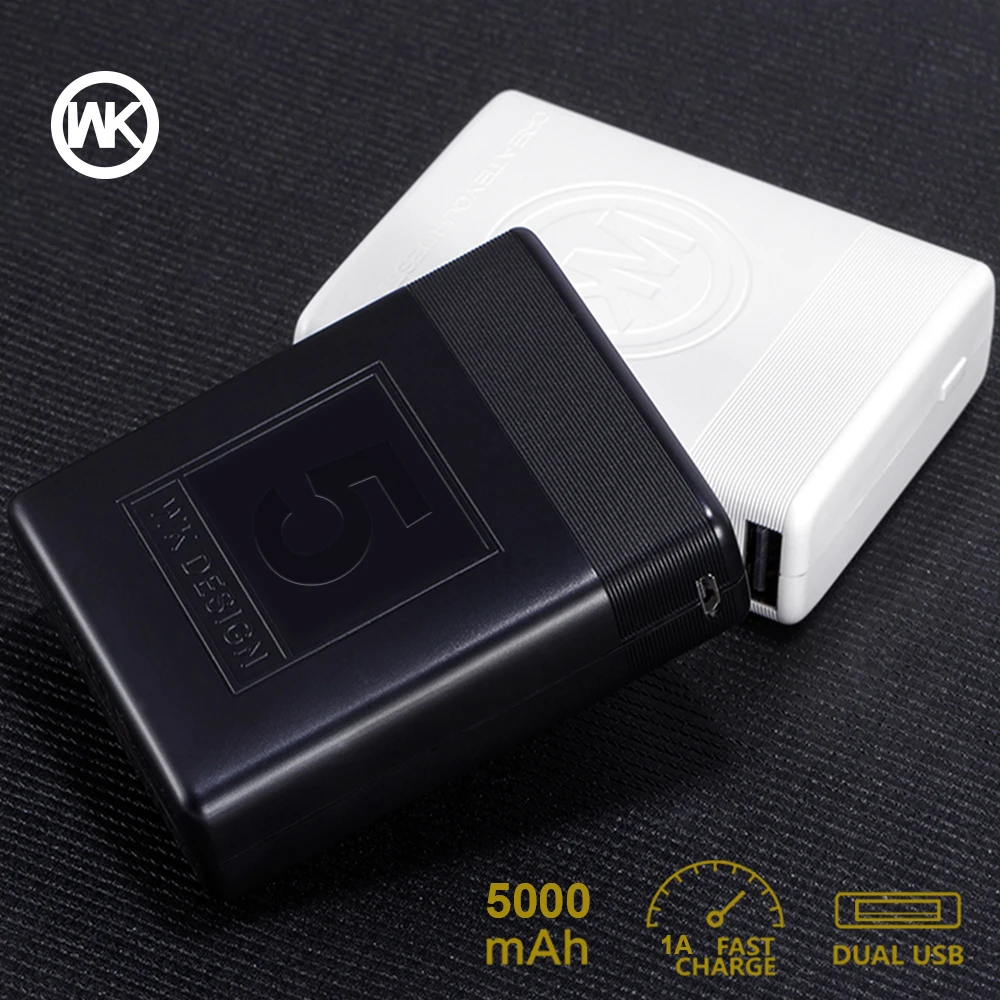 Mini Power bank 18650 Battery 5000mAh Portable External Charger Small Powerbank Pover Bank for iphone xiaomi Samsung accessories