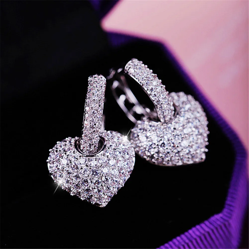 Fashion fine Heart-shaped pendant Austrian crystal...