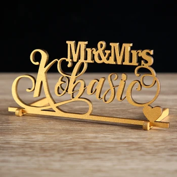 

Mr and Mrs Sign.Script Wedding Wood Name Sign.Personalized Name Sign. Wedding decSweetheart Wedding Table Decoration Centerpiece