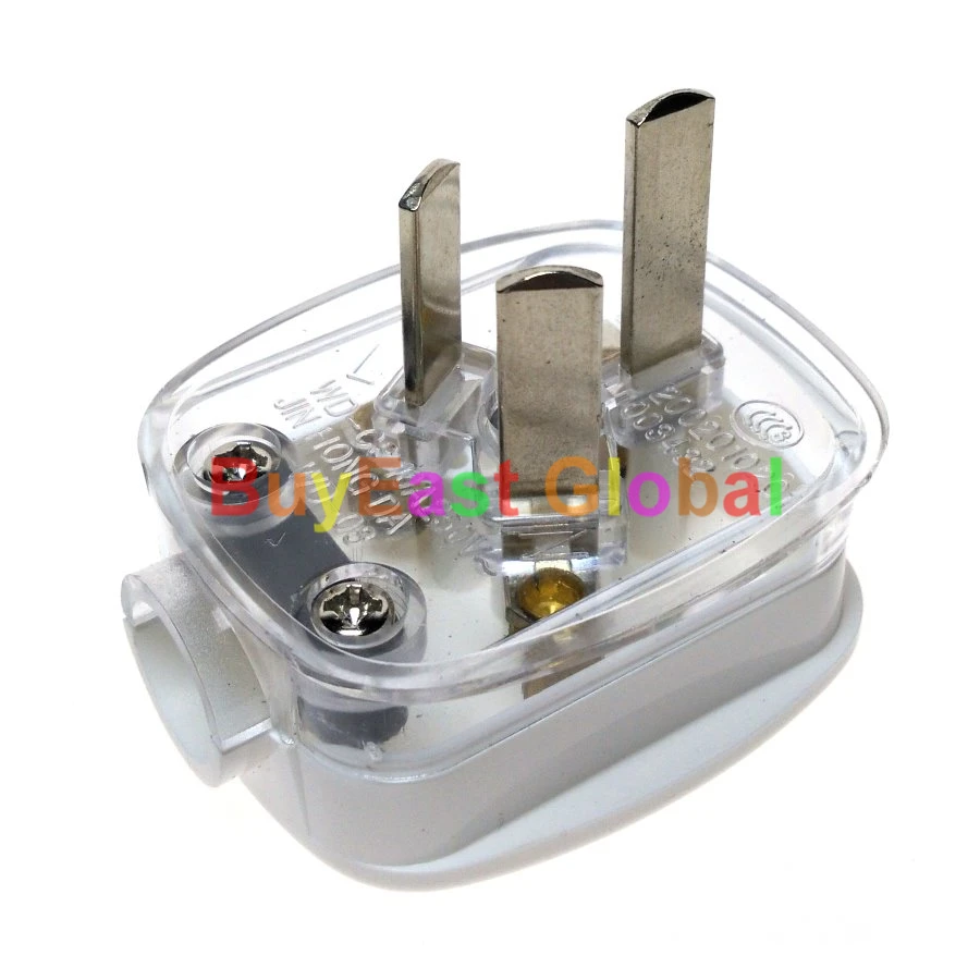 12 x Китай Стандартный 3-Булавки DIY rewireable Мощность Plug AC100 ~ 250 В 10A белый Цвет