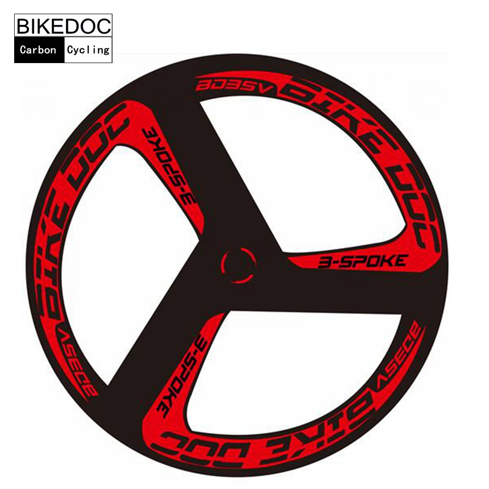 BIKEDOC высококлассные Углеродные 3 спицевые колеса